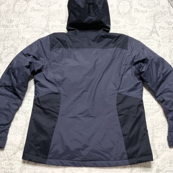 Columbia Women’s Omni Tipton Peak Hooded Insulated Jacket Navy Blue Sz L 186457 - Picture 3 of 14
